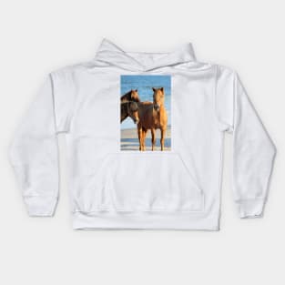 Assateague Beach Ponies Series - 01 Kids Hoodie